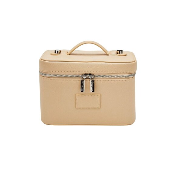 ETOILE COLLECTIVE Handbags - ETOILE COLLECTIVE Vanity Case in Beige One Size Womens  Travel Makeup Bag